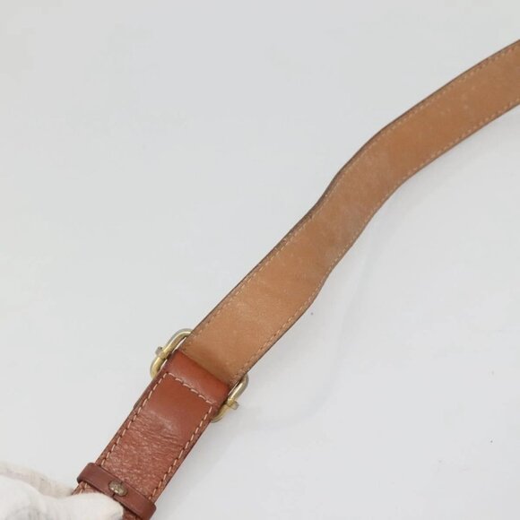 CELINE Macadam Canvas Shoulder Bag PVC Leather Brown Gold Auth - Picture 11 of 16